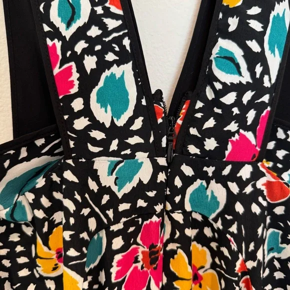 Topshop Multicolor Floral Pinafore Dress - Picture 10 of 11